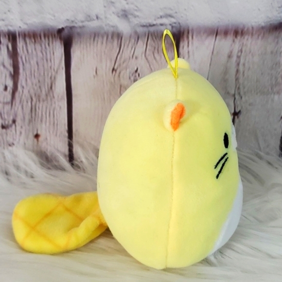 Squishmallows Bucky the Beaver Yellow Christmas Ornament 5" Holiday Bright 2021 - Picture 6 of 14